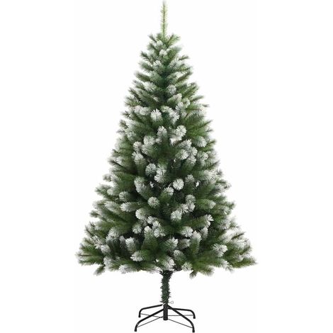 Albero di Natale  Albero natalizio  Albero festivo artificiale a cerniera con neve fioccata (1/5)