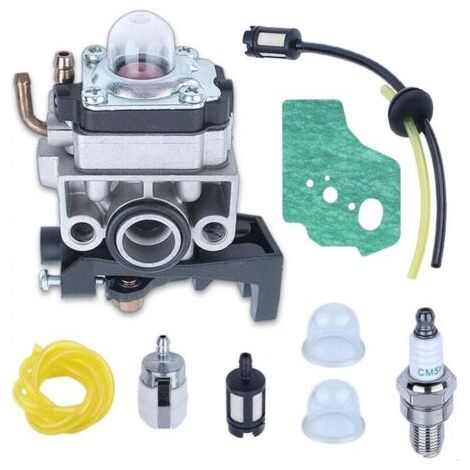 Carburateur Debroussailleuse pour Honda GX35 GX25 GX22 GX31 Carburateur Remplace OEM 16100-Z0Z-034 avec Joint, Bougie d'Allumage, Tuyau, Bulles d'Huile