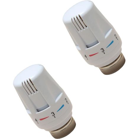 Thermostat 2er Set Heizkörperventile Thermostat Heizkopf für M30x1,5 Gewinde Heizungsregler Thermostatkopf (1/5)