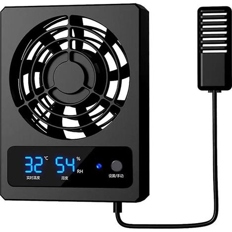 Intelligenter Terrarienlüfter mit LED-Anzeige, leistungsstarker Belüftung, niedrigem Geräuschpegel (Celsius) (1/5)