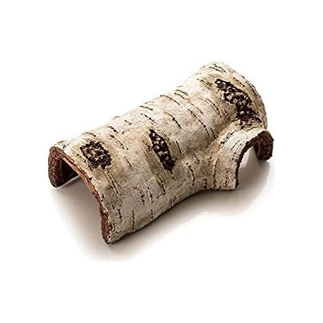 Cachette artificielle en forme de bûche de bouleau, abri pour reptiles de taille moyenne, grotte de couchage en bois, cachette pour gecko (1/3)
