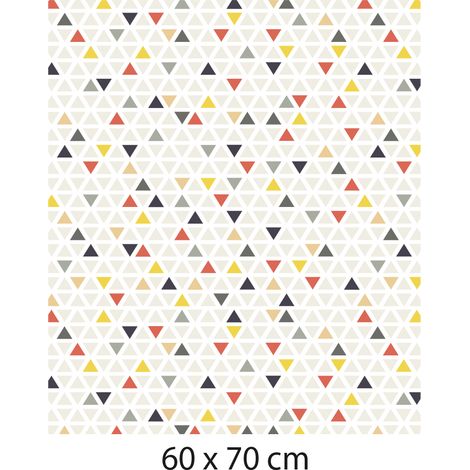 Crédence cuisine adhésive autocollante TRIANGLES - 60 x 70 cm (1/3)