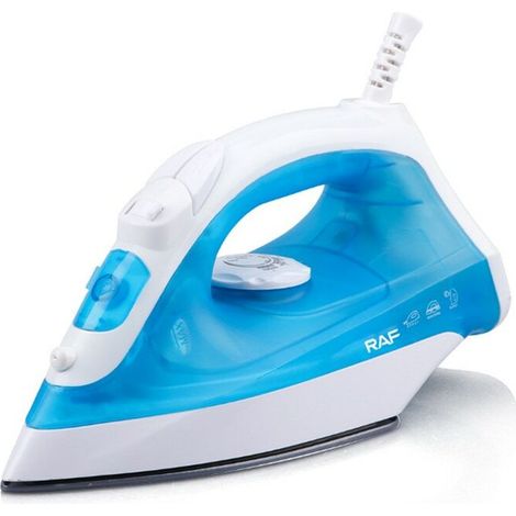Fer à repasser, Fer à Vapeur, Semelle antiadhésive, Portable, 1600W, Gris
