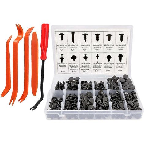 Kit de 240 clips de fixation pour pare-chocs, rivets en plastique pour voiture (1/5)