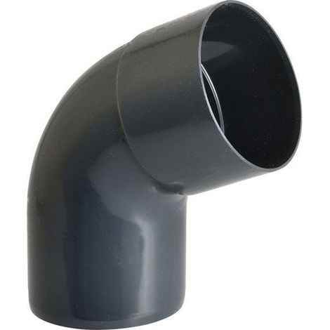 Coude 67.3° à coller pvc ardoise GIRPI, Dév.16 cm Diam.50 mm