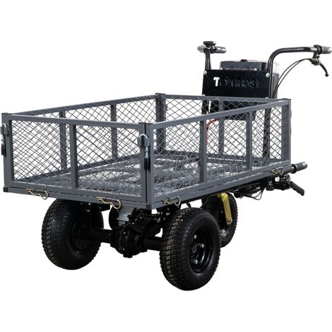 Torros – Brouette motorisée 250 kg – Batterie lithium 40V 6Ah – Vitesse variable – Pour terrains accidentés – EP250G
