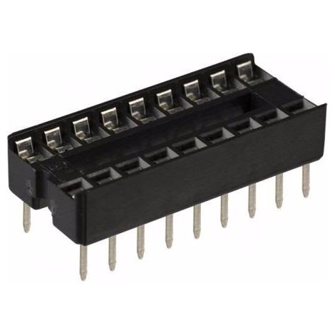 Zocalo Circuito Integrado 18 Pin PLANO 2.54mm