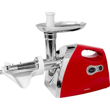 TrAdE Shop Traesio - Tritacarne Passapomodoro Multifunzione 350 Watt 3 Trafile In Acciaio Per Insaccati Passate -