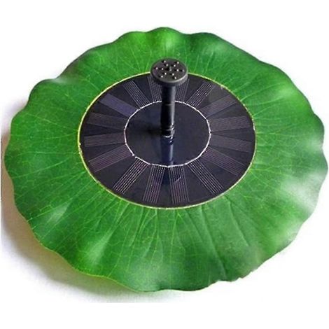 Pompe solaire pour bassin, fontaine à feuilles de lotus, fontaine de jardin à énergie solaire, fontaine d'eau de jardin en feuilles de lotus (1/5)