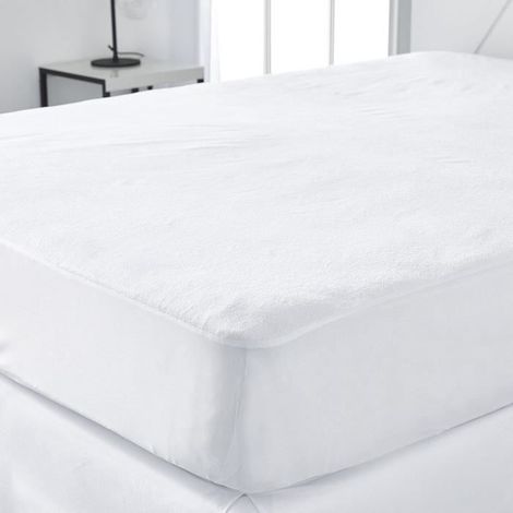 Waterproof mattress protector - TODAY - Essential - 140x190 cm - White - Synthetic (1/3)