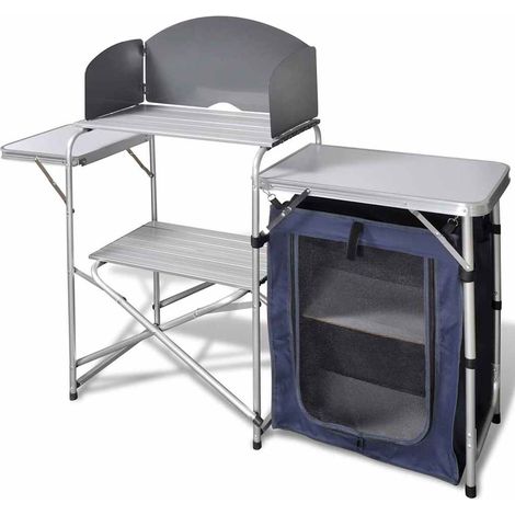 vidaXL Armario de cocina de camping plegable estructura de aluminio (1/5)