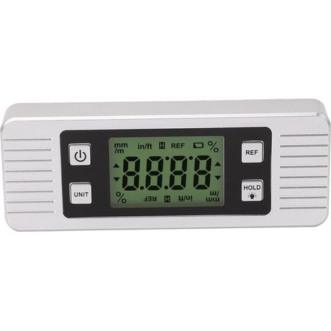 Nivel de burbuja digital de alta precisión, 2 modos de medición, detector magnético electrónico -Crezuo