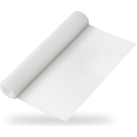 Tapis de protection non adhésifs pour tiroirs de cuisine, revêtement d'étagère découpable pour placards et réfrigérateur, facile à nettoyer, 44,5 x 500 cm (1/4)