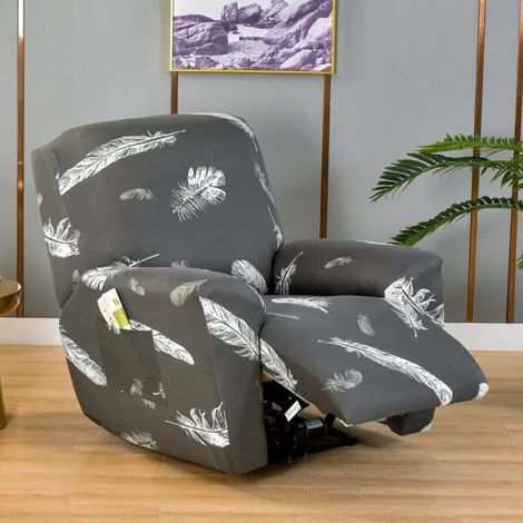 Housse de Fauteuil Relax 1 Places , WOVTE Housse De Fauteuil Inclinable à imprimé Housse De Canapé Chaise Inclinable, J (1/4)