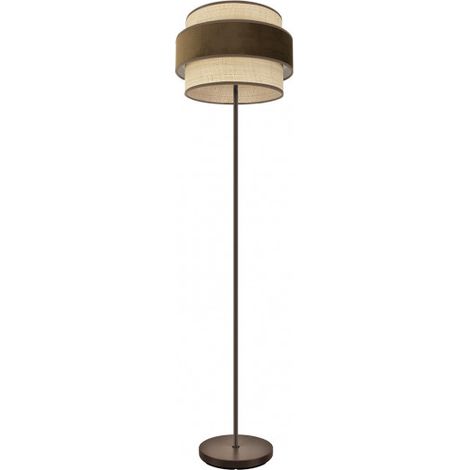 FABRILAMP Boden De Salon Reyes 1xe27 Braun/natur-braun 160x40x40cm