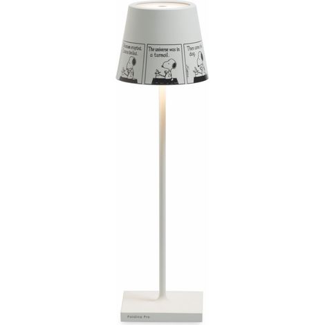 Zafferano Lampada da Tavolo Poldina Pro Peanuts - Strip ricaricabile e dimmerabile con batteria fino a 12 ore. Per uso esterno IP65