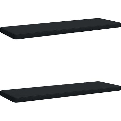 Coussins de banc 2 pièces VUGHT 2 pc 100 % polyester Bleu foncé vidaXL
