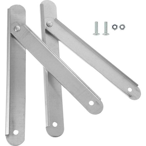 Lot de 2 charnières pour escabeau, charnières en alliage d'aluminium, barres de liaison de rechange, accessoires pour escabeau-21.5x3cm