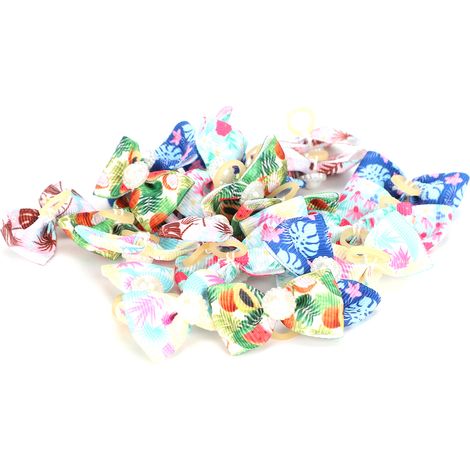 Lot de 25 nœuds papillon pour chiens, chiots et chats - Accessoires de toilettage (1/5)
