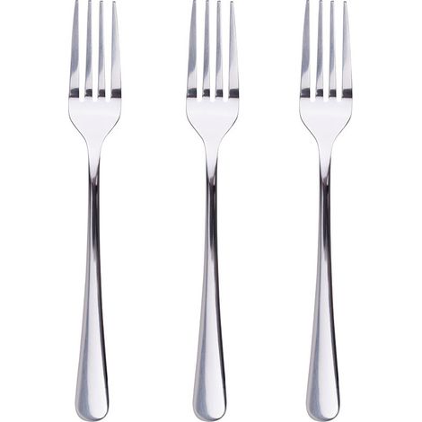 Lot de 3 fourchettes à dessert Natur Shine en acier inoxydable SG7781 San Ignacio (1/2)