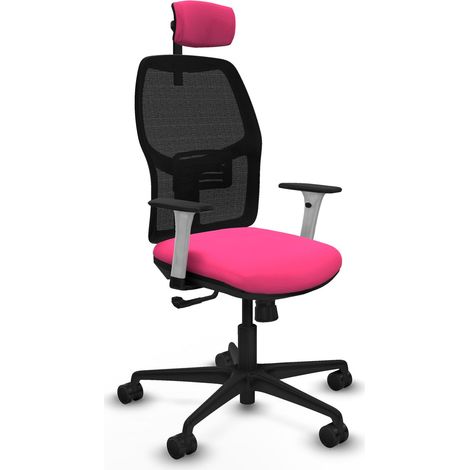 Sedia da ufficio piqueras y crespo Alfera nero rosa regolabile (1/2)