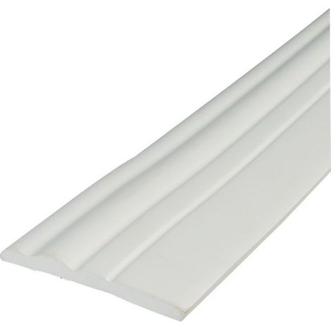 Plinthe auto-adhésive (2m/rouleau), moulure en mousse imperméable pour salon et mur TV, finition décorative à poser sans colle (1/5)