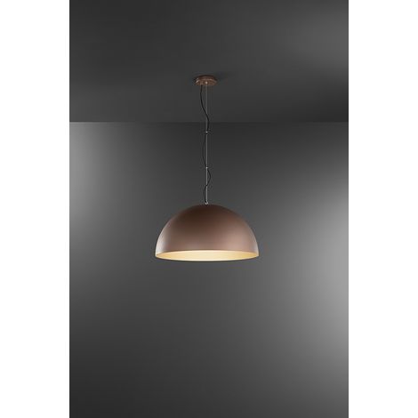 Suspension En Métal 10S48562 Marron Métallisé Et Or Mat, Structure En Acier, Plafonnier Au Design Moderne - Perenz, Luminaire Élégant De Qualité