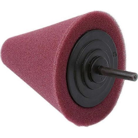 Éponge de polissage en mousse pour pneus de voiture, tampon de lustrage, polisseuse de voiture, outil de polissage des moyeux de roue, machine à polir les roues coniques (1/4)