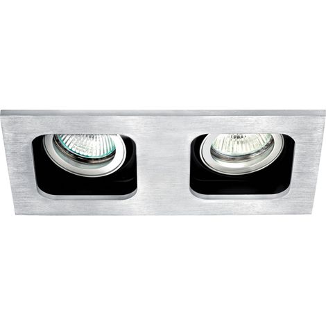 SQUARE 100-12 Encastré GU5,3 rectang. orient. et basc. alu Lpe non incl. ARIC 4723