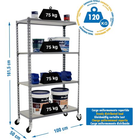 Simonrack Maderclick Mobile Plus 4/500 Regal grau
