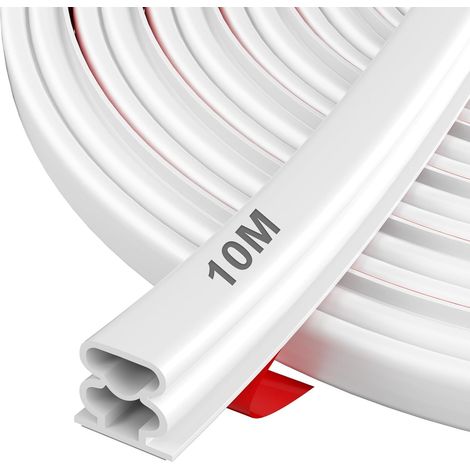 Joint de Porte Autocollant en Caoutchouc - Bande d'Étanchéité avec Isolation Phonique, Efficacité Énergétique, Résistance aux Intempéries, pour Fenêtres, Portes d'Entrée & Intérieurs, 7m Noir (1/5)