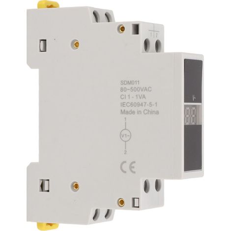 Mini-Digitalvoltmeter Wechselstrom 80V-500V mit ABS-Gehäuse - Messgerät für Elektriker (1/5)