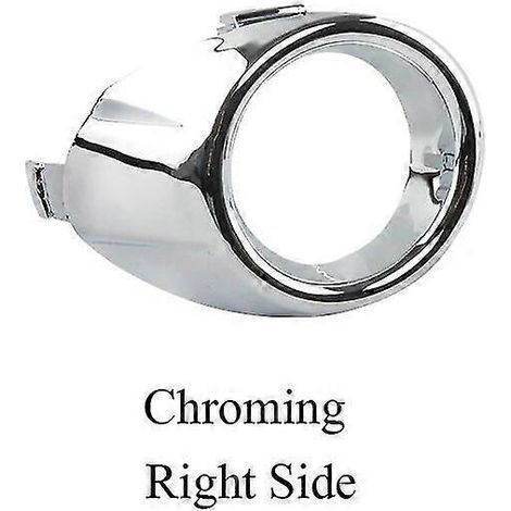 Brandneue Auto-Styling-Frontstoßstangenverkleidung Nebelscheinwerferabdeckung Nebelscheinwerferhaube für Ford Fiesta 2009-2012 Silber Chrom Schwarz--Rechts (Chrom)