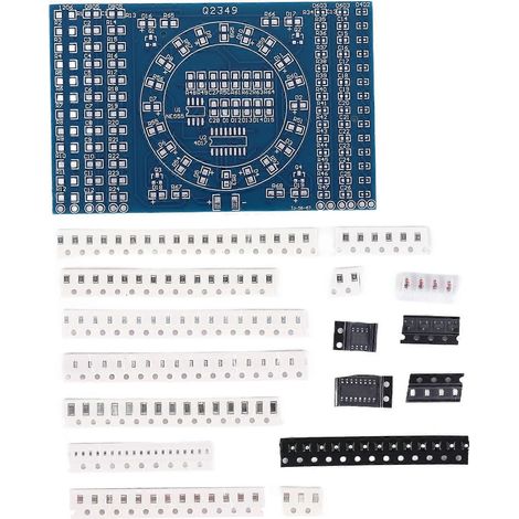Rotierende LED SMD NE555 Lötübungsplatine DIY-Kit Fanny Skill Training DIY-Kit Elektronische Leiterplattenmodul-Set (1/5)