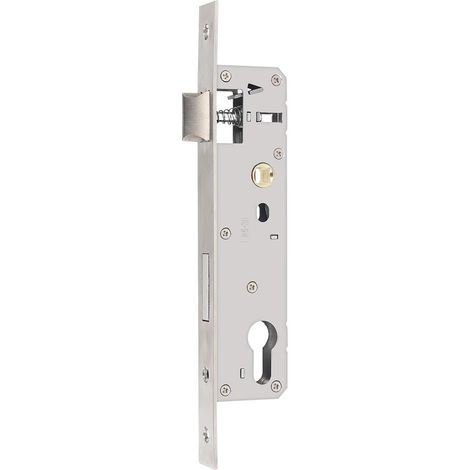 85x20mm Stainless Steel Recessed Garden Gate Lock - 85mm Centre Spacing, 20mm Axle, Reversible Left/Right - Heavy Duty for Metal Door (1/5)