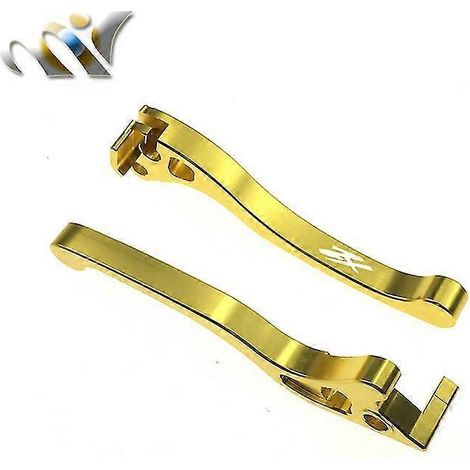 Accessoires moto : Leviers d'embrayage et de frein pour AF18 Dio 50 ZX50 AF34 AF35 Dio50 AF28 ZX 50 (frein à disque) - Logo ZX or (1/5)