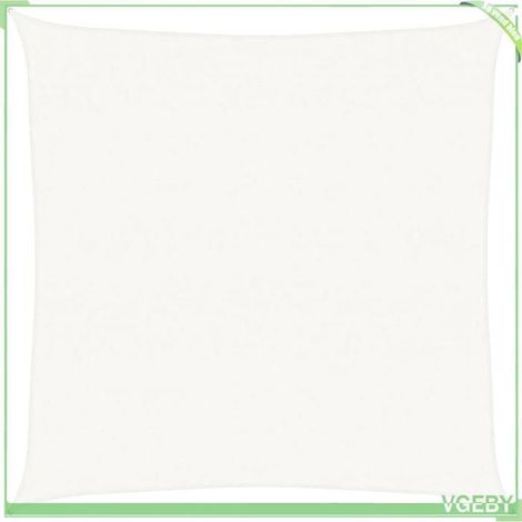 Voile d'ombrage - FAFEICY - 311224 - 6 x 6 m - PEHD 160 g/m² - 90% anti-UV (1/5)