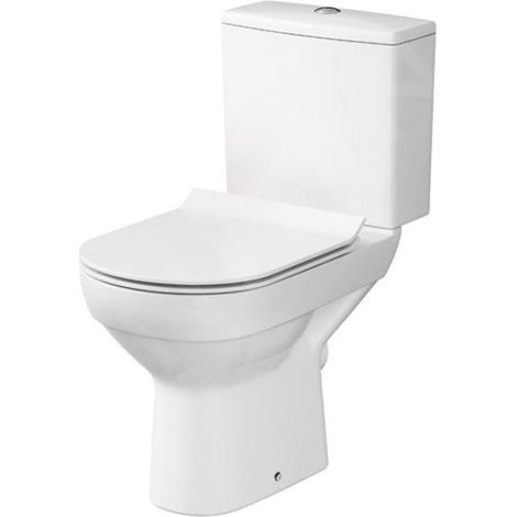Cersanit City - WC à poser avec abattant SoftClose, sortie par arrière, remplissage par le bas, CleanOn, blanc K35-036 (1/3)