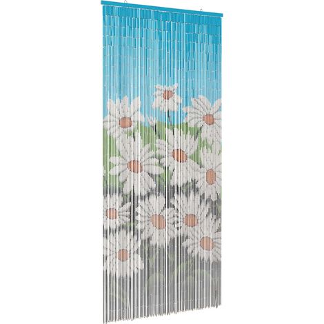 vidaXL Insect Door Curtain Multicolor 200 x 90 cm Bamboo