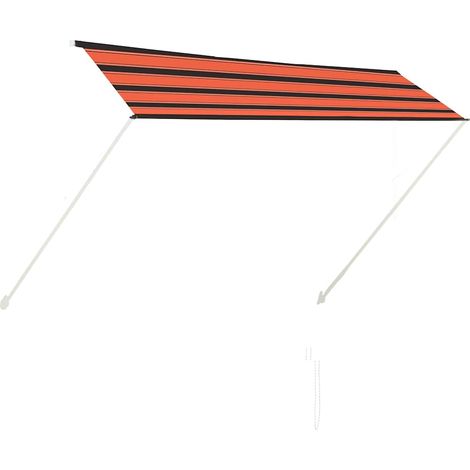 Maison Exclusive - Toldo retráctil naranja y marrón 300x150 cm (1/5)