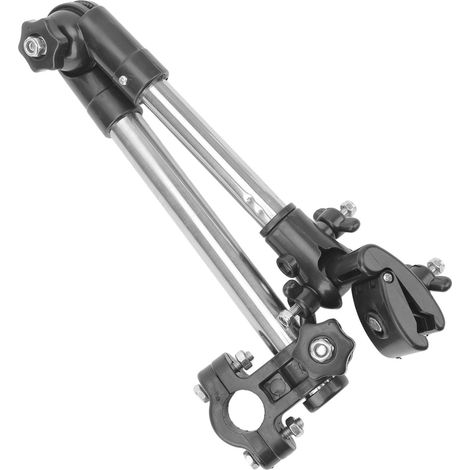 Support Parapluie Fauteuil Roulant Pliable Acier Inoxydable Fixation Vélo Abri Soleil Pluie Portable (1/5)