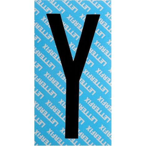 Letra Adhesiva Negra Serie T80 Y Letterfix
