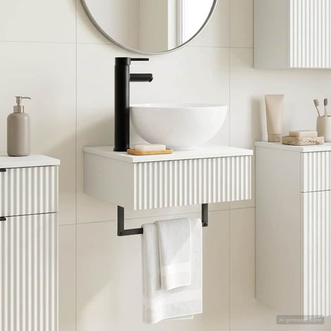 Lavabo de Lavado Montado en la Pared Brillante