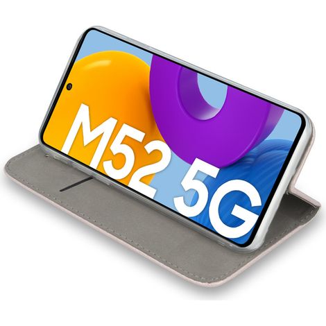 Custodia a portafoglio per Samsung Galaxy M52 5G, magnetica, blu scuro (1/4)