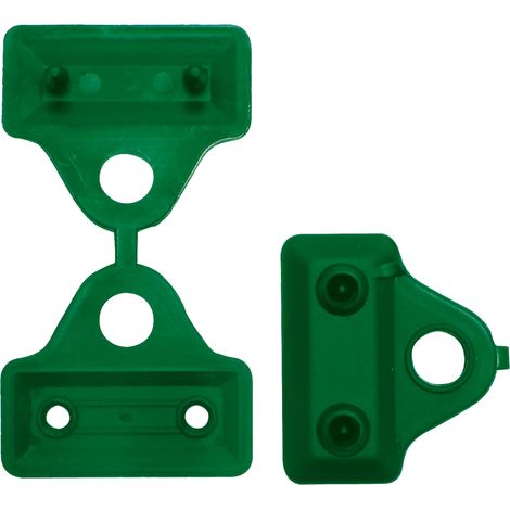 Tenax Clips Rete 5 cm Verde, Scatola da 500 Clips, Clips per Il Fissaggio di reti tessute frangivista e ombreggianti (1/2)