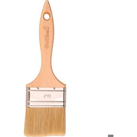 Pinceau queue de morue - Outibat - Universel - Manche bois brut - 70 mm (1/4)