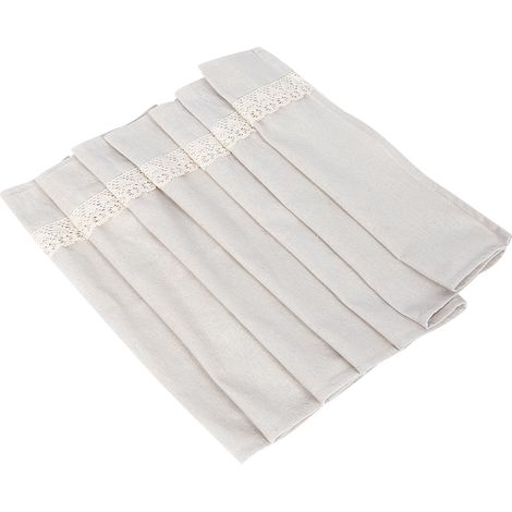 Demi-Rideau En Coton Et Lin Pour Cuisine - Imprimé Écologique Anti-Froissement - Décoration Fenêtre Salon Café - 40x135cm (1/5)