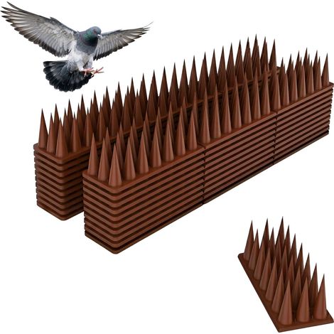 Pigeon Spikes, 20-Pack Plastic 3-Row Cut-To-Fit (1/5)