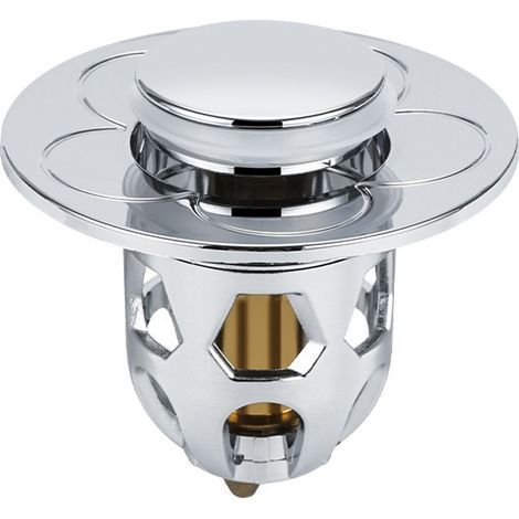 2 tapones universales para bañera, tapón de desagüe emergente para fregadero, tapón de desagüe universal de acero inoxidable, plateado, 96,5 cm (1/3)