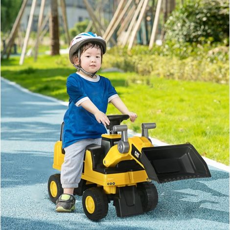 Kinderbagger 78 x 29,5 x 54 cm en polypropylène jaune, jouet interactif pour enfant FloraGrace (1/5)